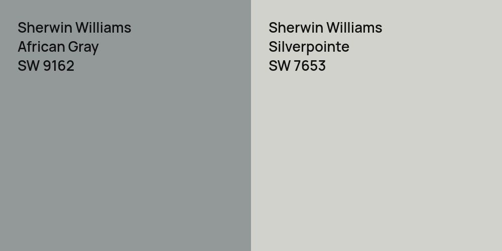 Sherwin Williams African Gray vs. Sherwin Williams Silverpointe