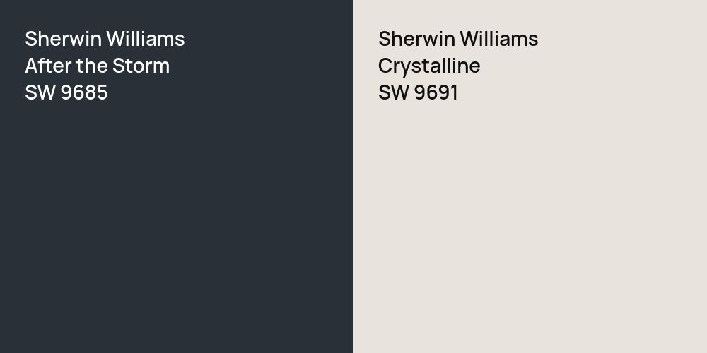 Sherwin Williams After the Storm vs. Sherwin Williams Crystalline