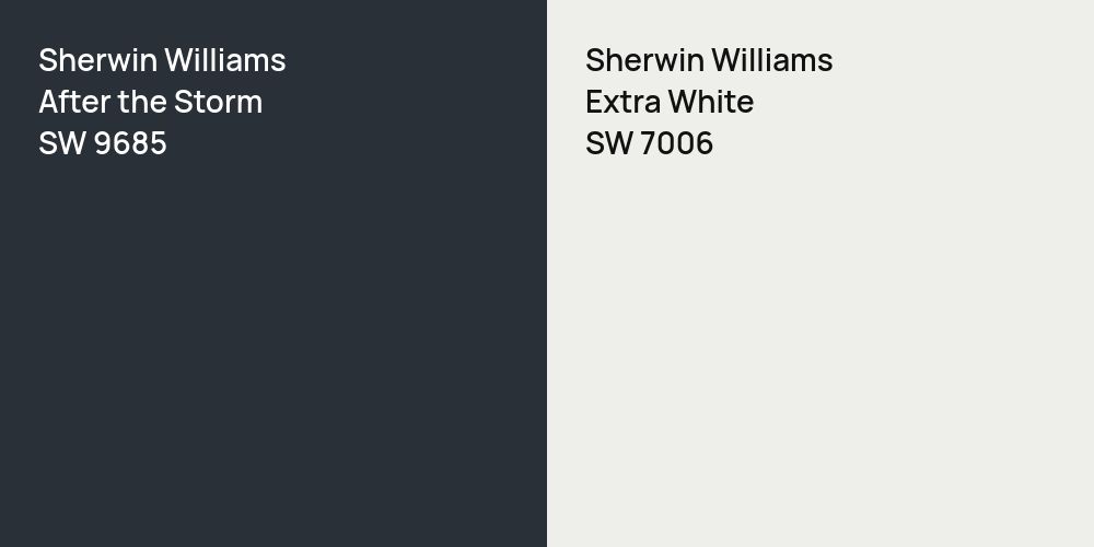 Sherwin Williams After the Storm vs. Sherwin Williams Extra White