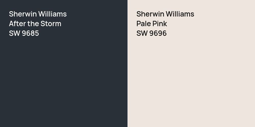 Sherwin Williams After the Storm vs. Sherwin Williams Pale Pink