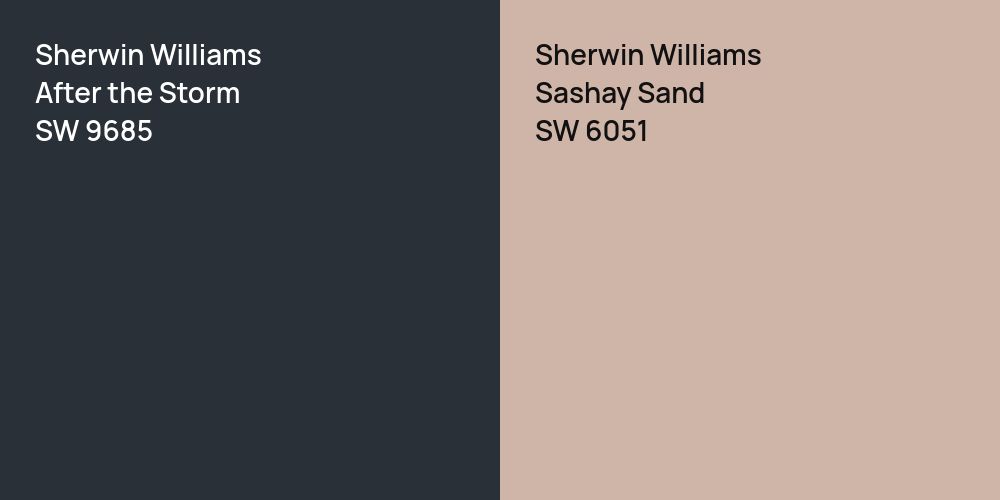 Sherwin Williams After the Storm vs. Sherwin Williams Sashay Sand