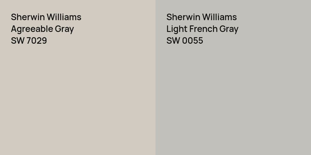 Sherwin Williams Agreeable Gray vs. Sherwin Williams Light French Gray