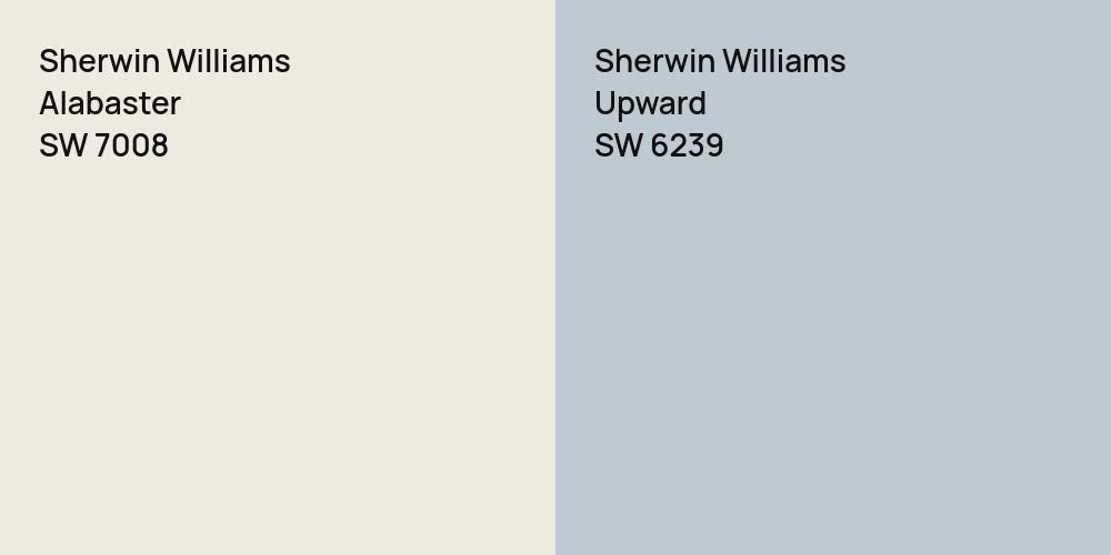 Sherwin Williams Alabaster vs. Sherwin Williams Upward