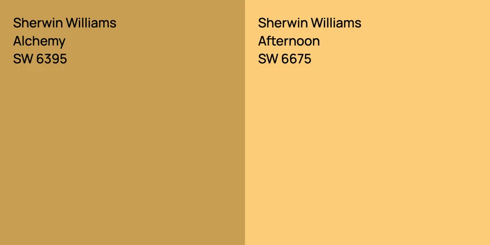 Sherwin Williams Alchemy vs. Sherwin Williams Afternoon