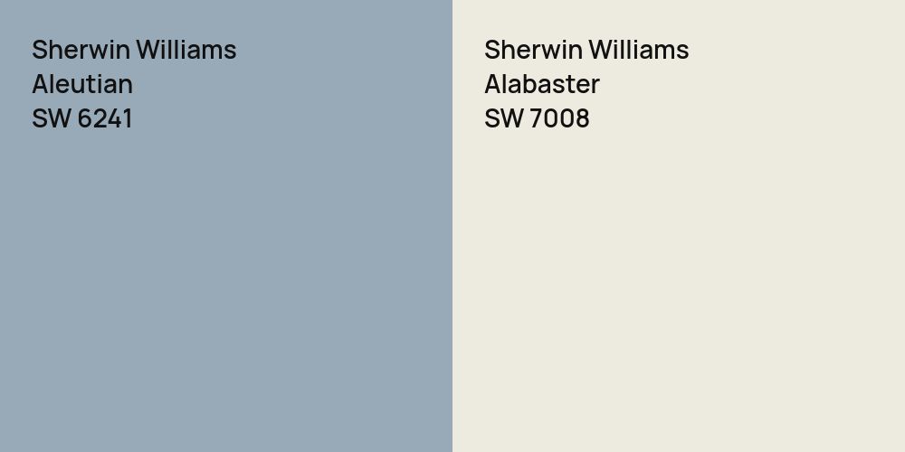 Sherwin Williams Aleutian vs. Sherwin Williams Alabaster