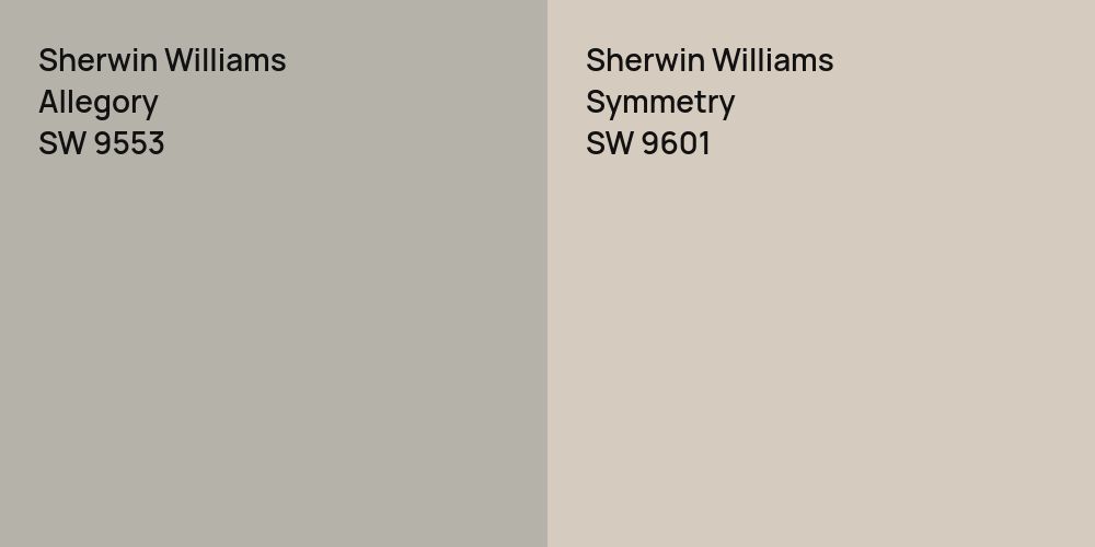 Sherwin Williams Allegory vs. Sherwin Williams Symmetry