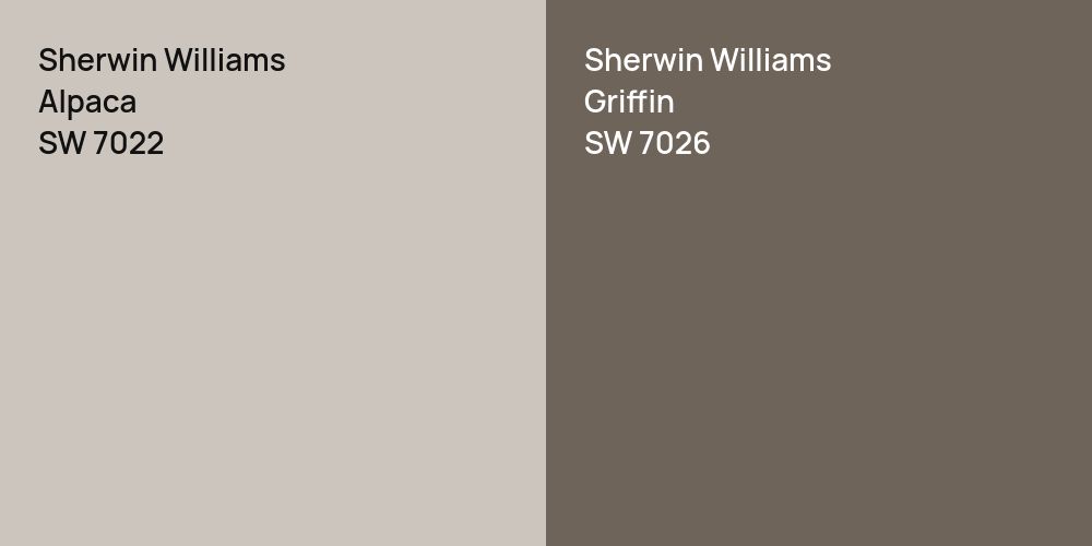 Sherwin Williams Alpaca vs. Sherwin Williams Griffin