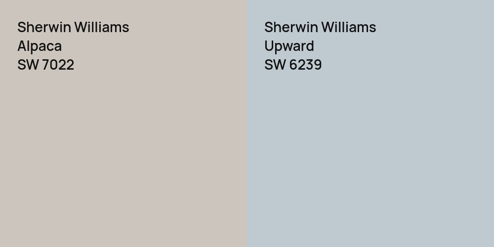 Sherwin Williams Alpaca vs. Sherwin Williams Upward