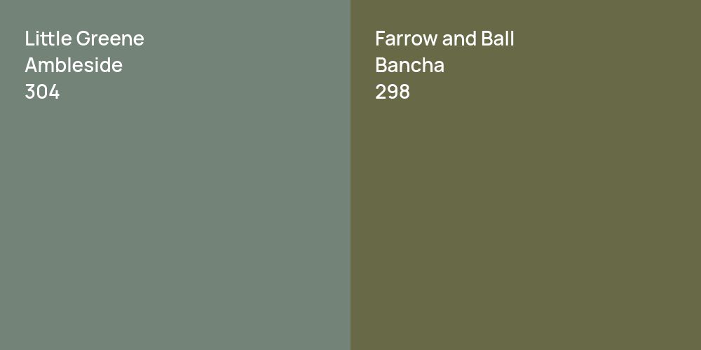 Little Greene Ambleside vs. Farrow and Ball Bancha