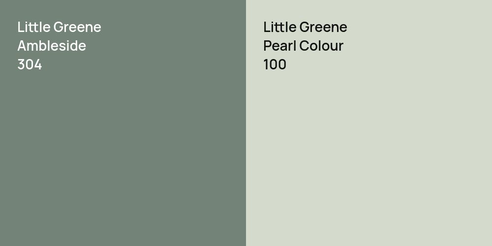 Little Greene Ambleside vs. Little Greene Pearl Colour