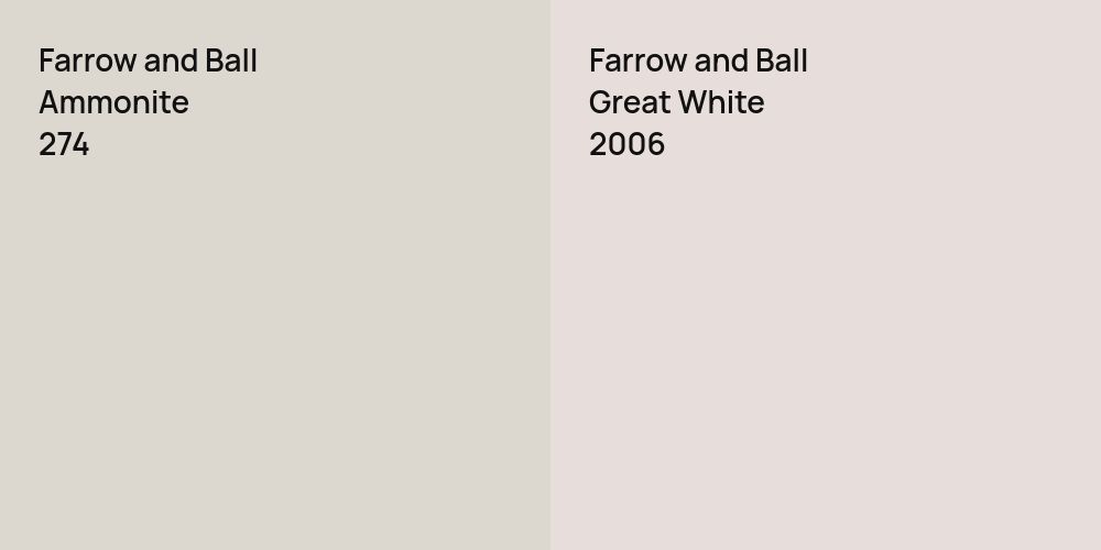 Farrow and Ball Ammonite vs. Farrow and Ball Great White