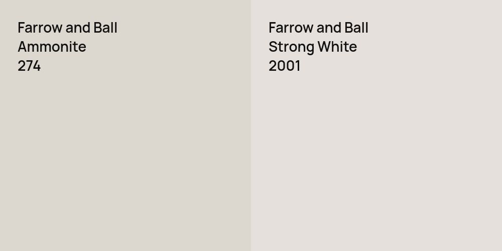 Farrow and Ball Ammonite vs. Farrow and Ball Strong White