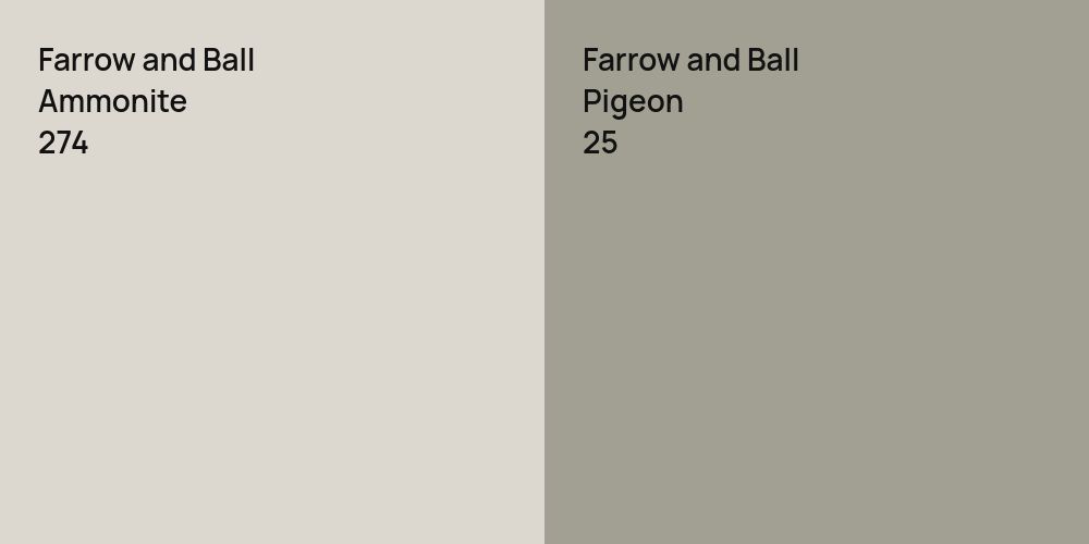 Farrow and Ball Ammonite vs. Farrow and Ball Pigeon