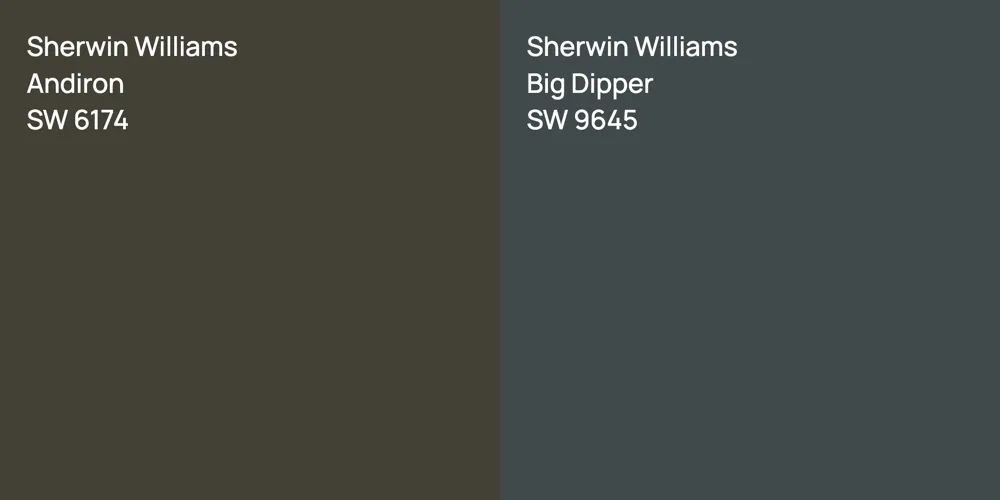 Sherwin Williams Andiron vs. Sherwin Williams Big Dipper