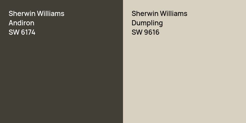 Sherwin Williams Andiron vs. Sherwin Williams Dumpling