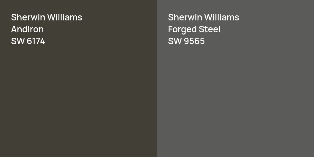 Sherwin Williams Andiron vs. Sherwin Williams Forged Steel