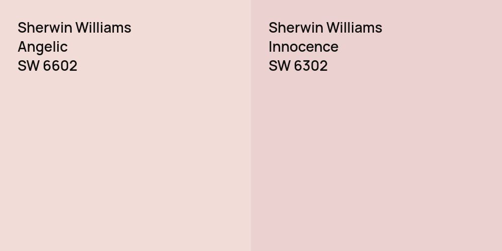 Sherwin Williams Angelic vs. Sherwin Williams Innocence