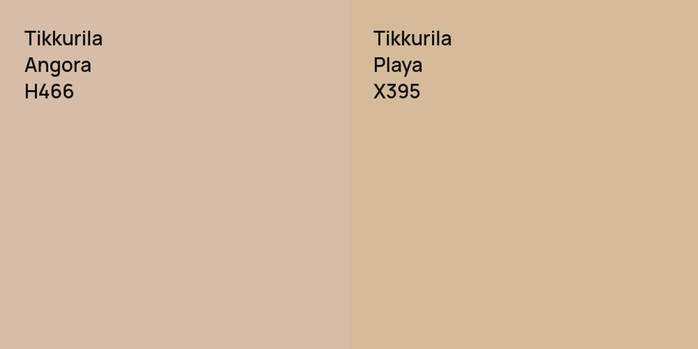 Tikkurila Angora vs. Tikkurila Playa