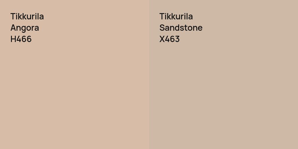 Tikkurila Angora vs. Tikkurila Sandstone