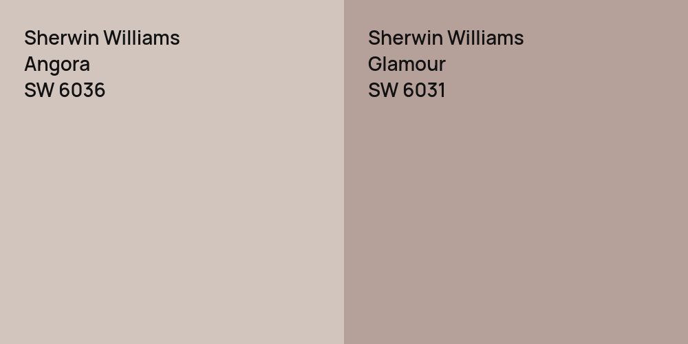 Sherwin Williams Angora vs. Sherwin Williams Glamour