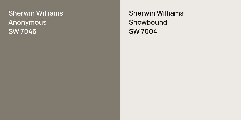 Sherwin Williams Anonymous vs. Sherwin Williams Snowbound