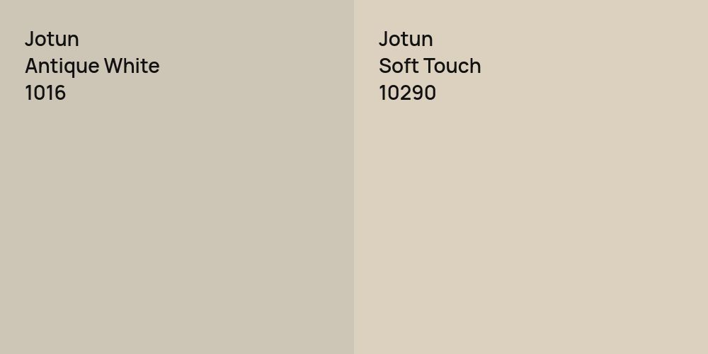 Jotun Antique White vs. Jotun Soft Touch