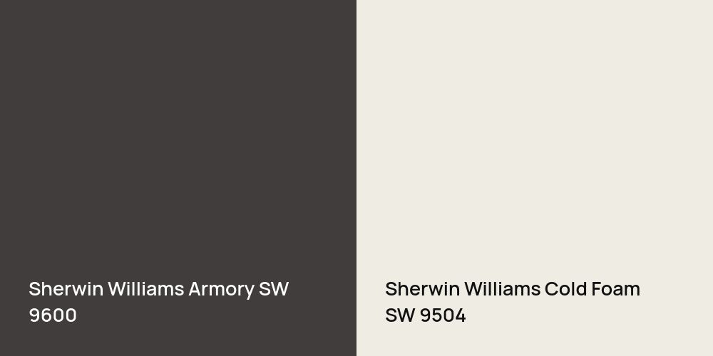 Sherwin Williams Armory vs. Sherwin Williams Cold Foam