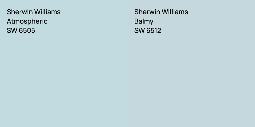 Sherwin Williams Atmospheric vs. Sherwin Williams Balmy