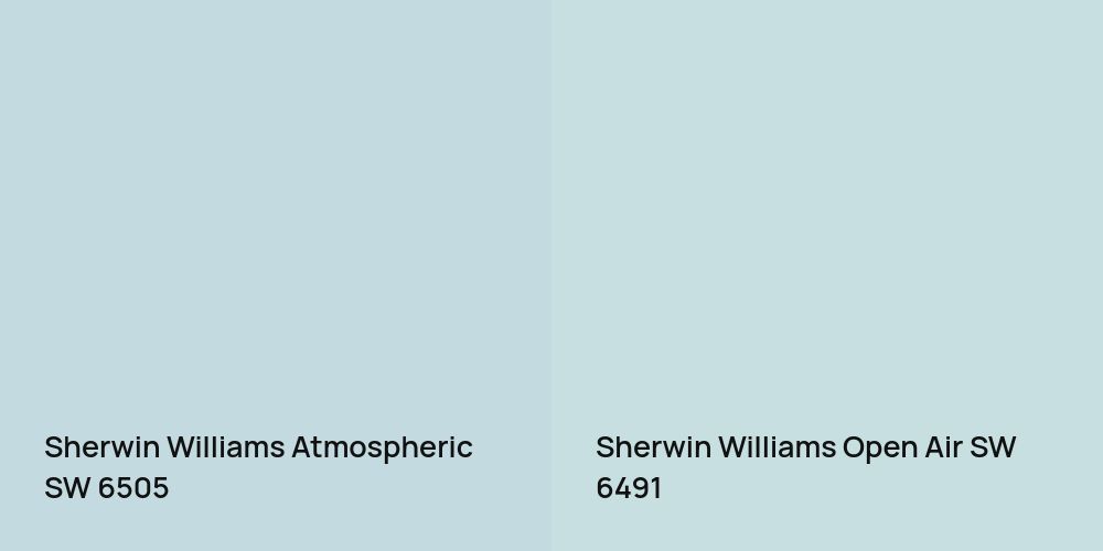 Sherwin Williams Atmospheric vs. Sherwin Williams Open Air