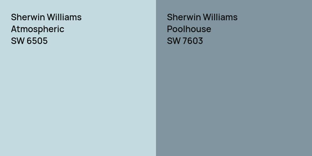 Sherwin Williams Atmospheric vs. Sherwin Williams Poolhouse