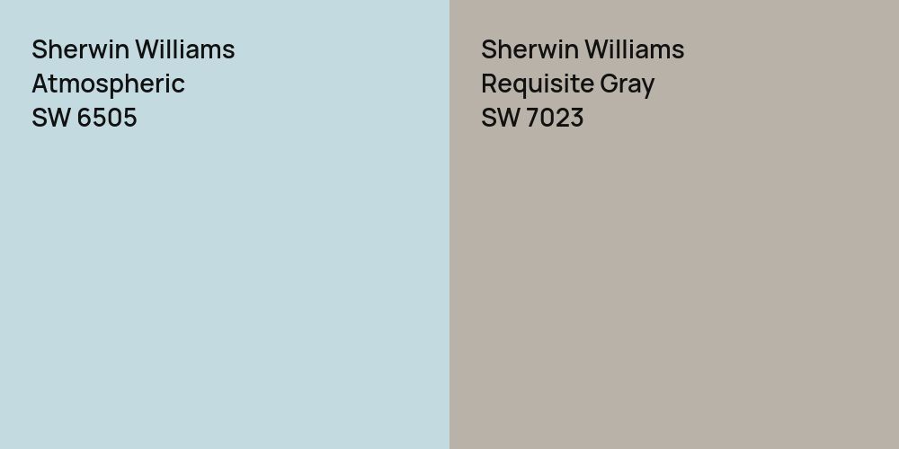 Sherwin Williams Atmospheric vs. Sherwin Williams Requisite Gray