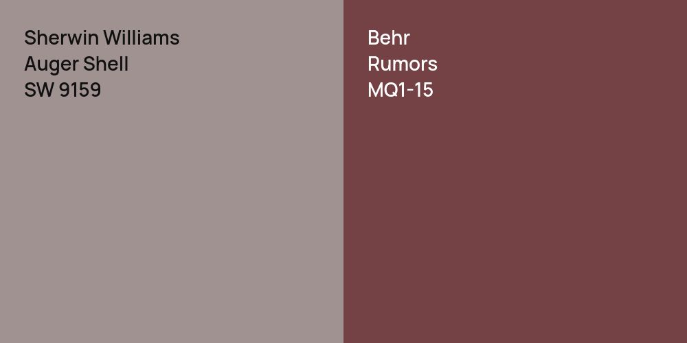 Sherwin Williams Auger Shell vs. Behr Rumors