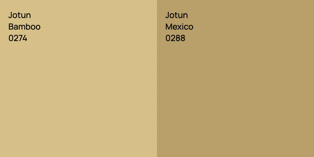 Jotun Bamboo vs. Jotun Mexico 