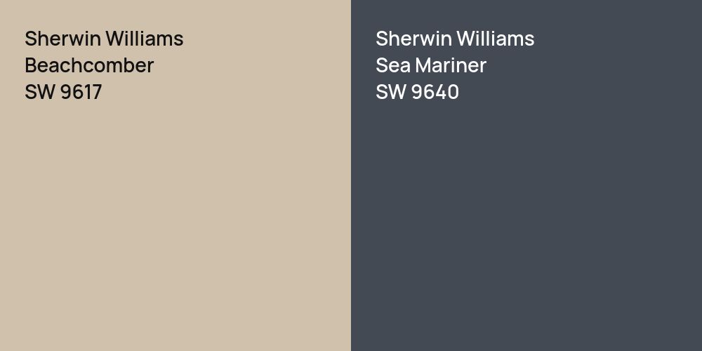 Sherwin Williams Beachcomber vs. Sherwin Williams Sea Mariner