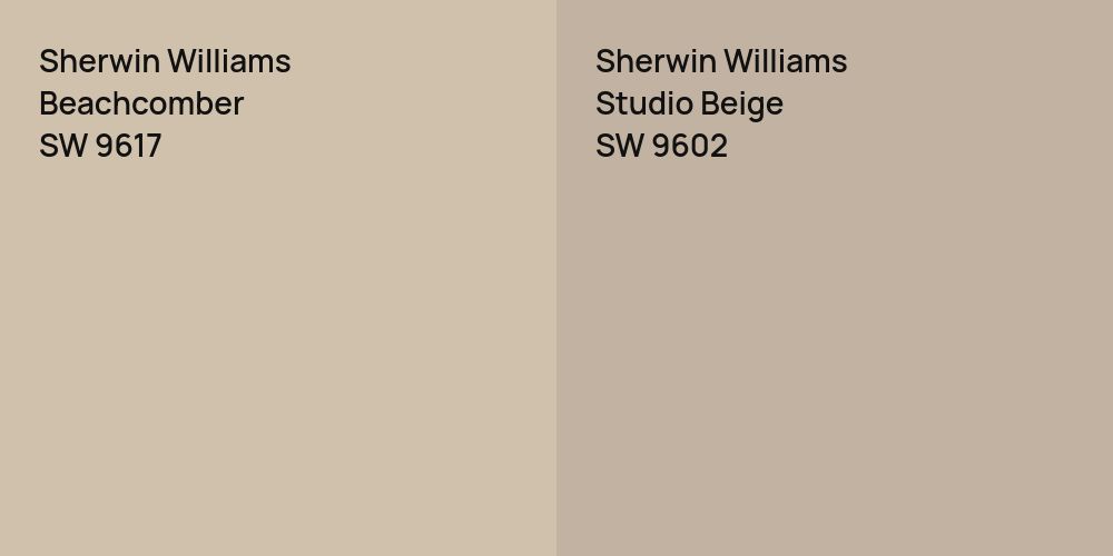 Sherwin Williams Beachcomber vs. Sherwin Williams Studio Beige