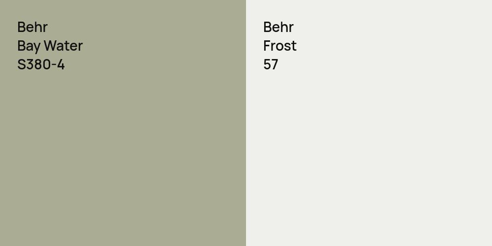 Behr Bay Water vs. Behr Frost