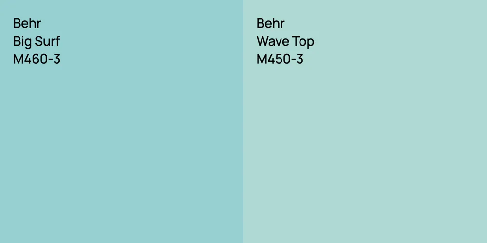 Behr Big Surf vs. Behr Wave Top