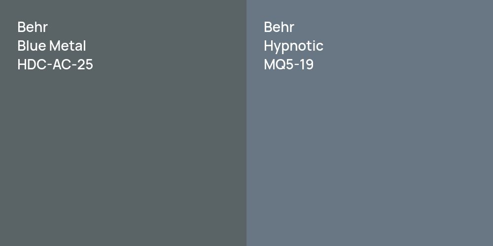 Behr Blue Metal vs. Behr Hypnotic