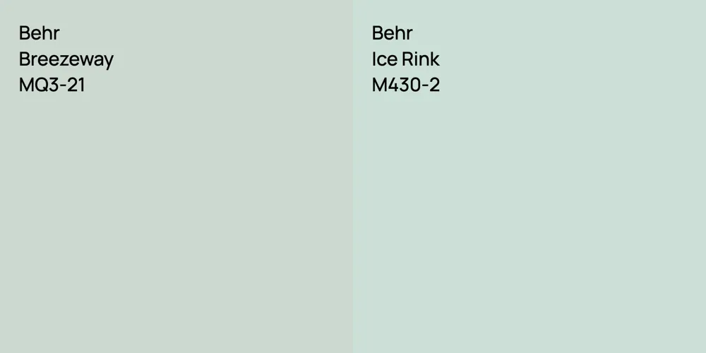 Behr Breezeway vs. Behr Ice Rink