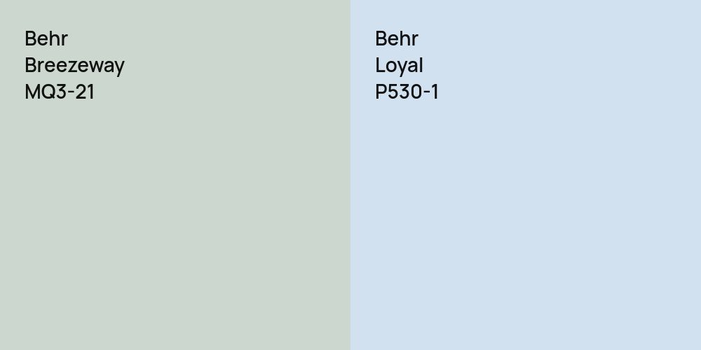 Behr Breezeway vs. Behr Loyal