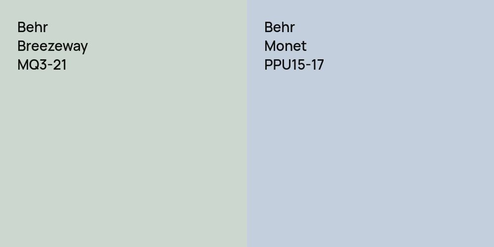 Behr Breezeway vs. Behr Monet