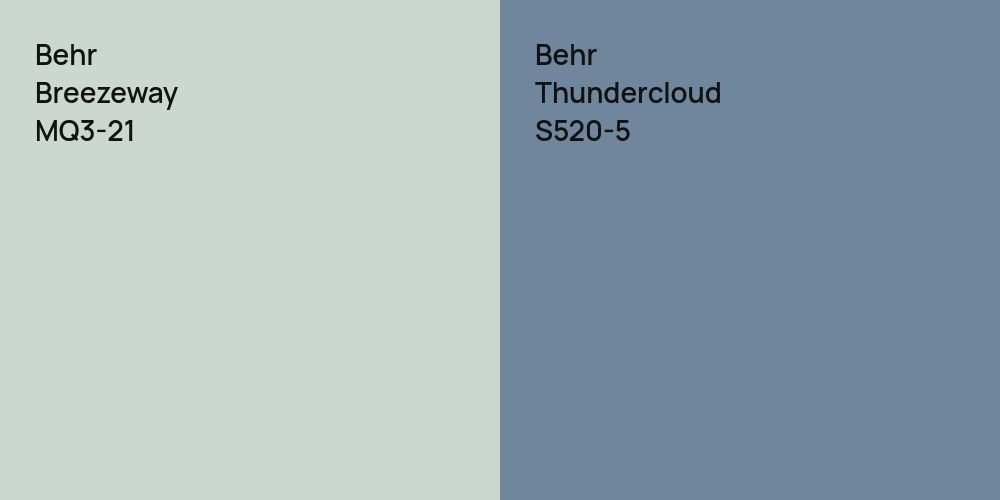 Behr Breezeway vs. Behr Thundercloud