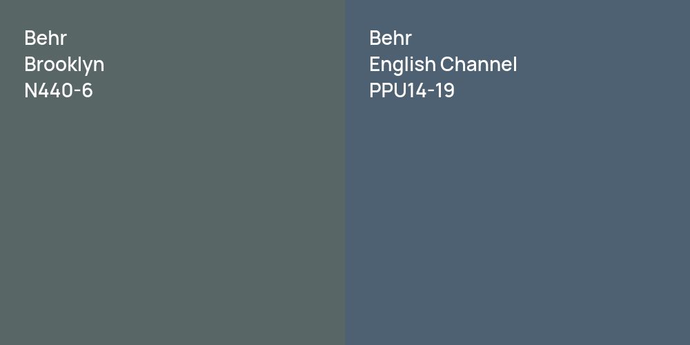 Behr Brooklyn vs. Behr English Channel