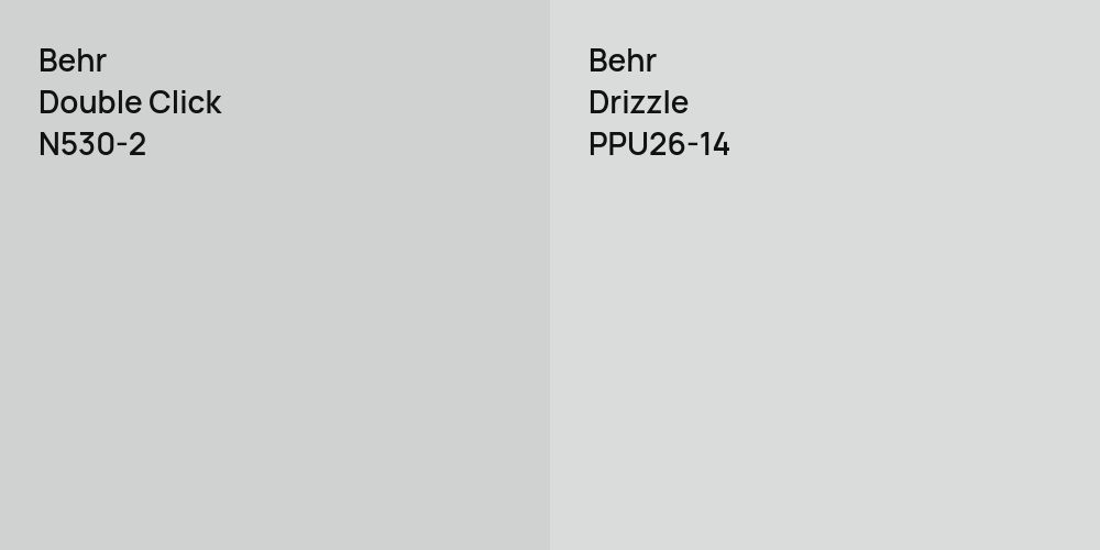 Behr Double Click vs. Behr Drizzle