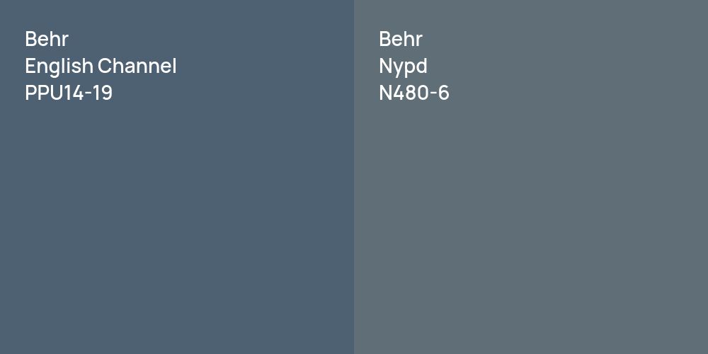 Behr English Channel vs. Behr Nypd