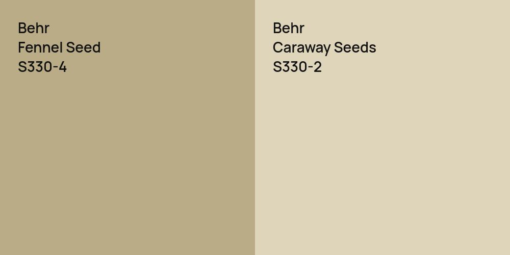 Behr Fennel Seed vs. Behr Caraway Seeds