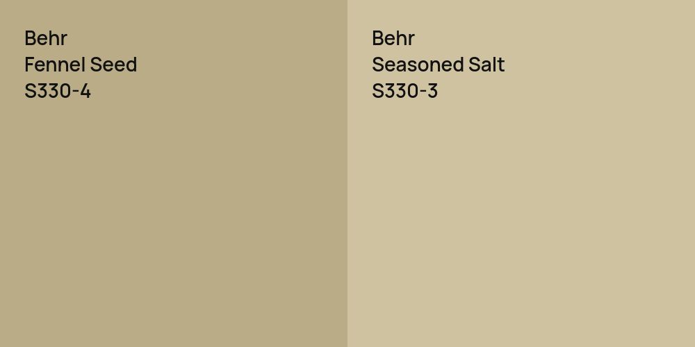 Behr Fennel Seed vs. Behr Seasoned Salt