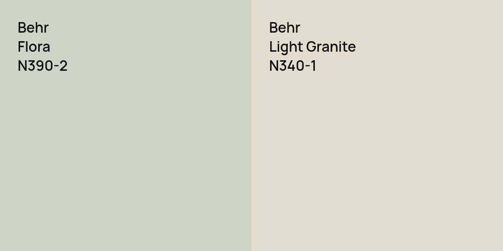 Behr Flora vs. Behr Light Granite