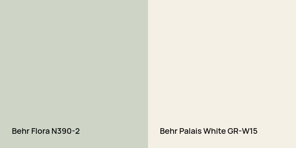 Behr Flora vs. Behr Palais White