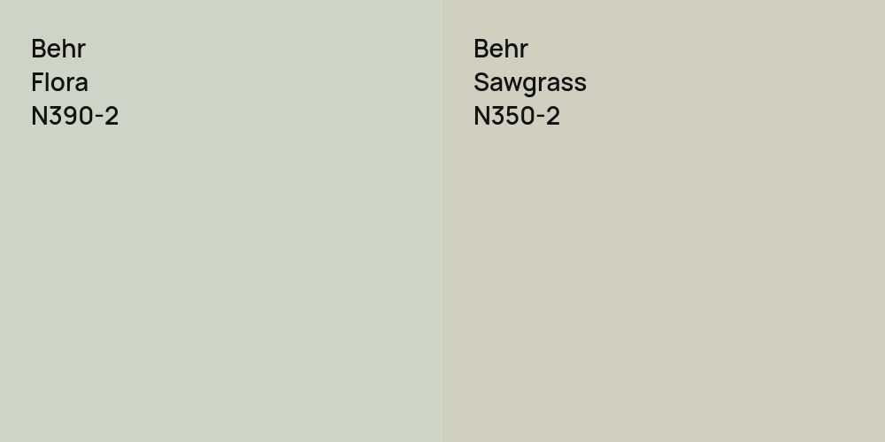 Behr Flora vs. Behr Sawgrass